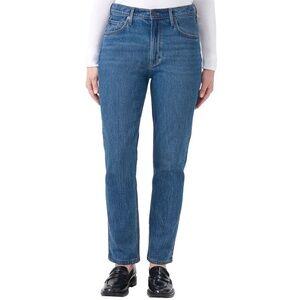 Kirkland Signature Straight Leg Jeans, High Rise, Blue (Indigo) Size 8, NWT